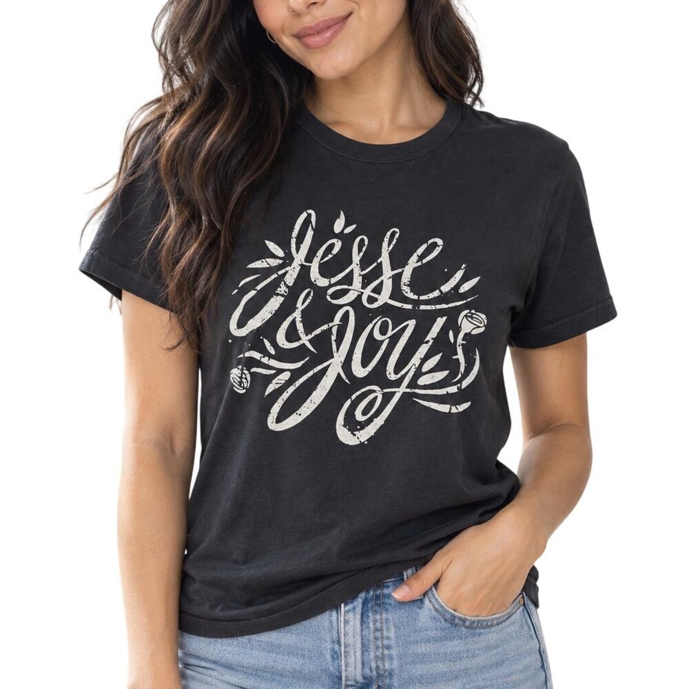 Jesse & Joy Un Besito Más 2017 US Tour Black Tee Small